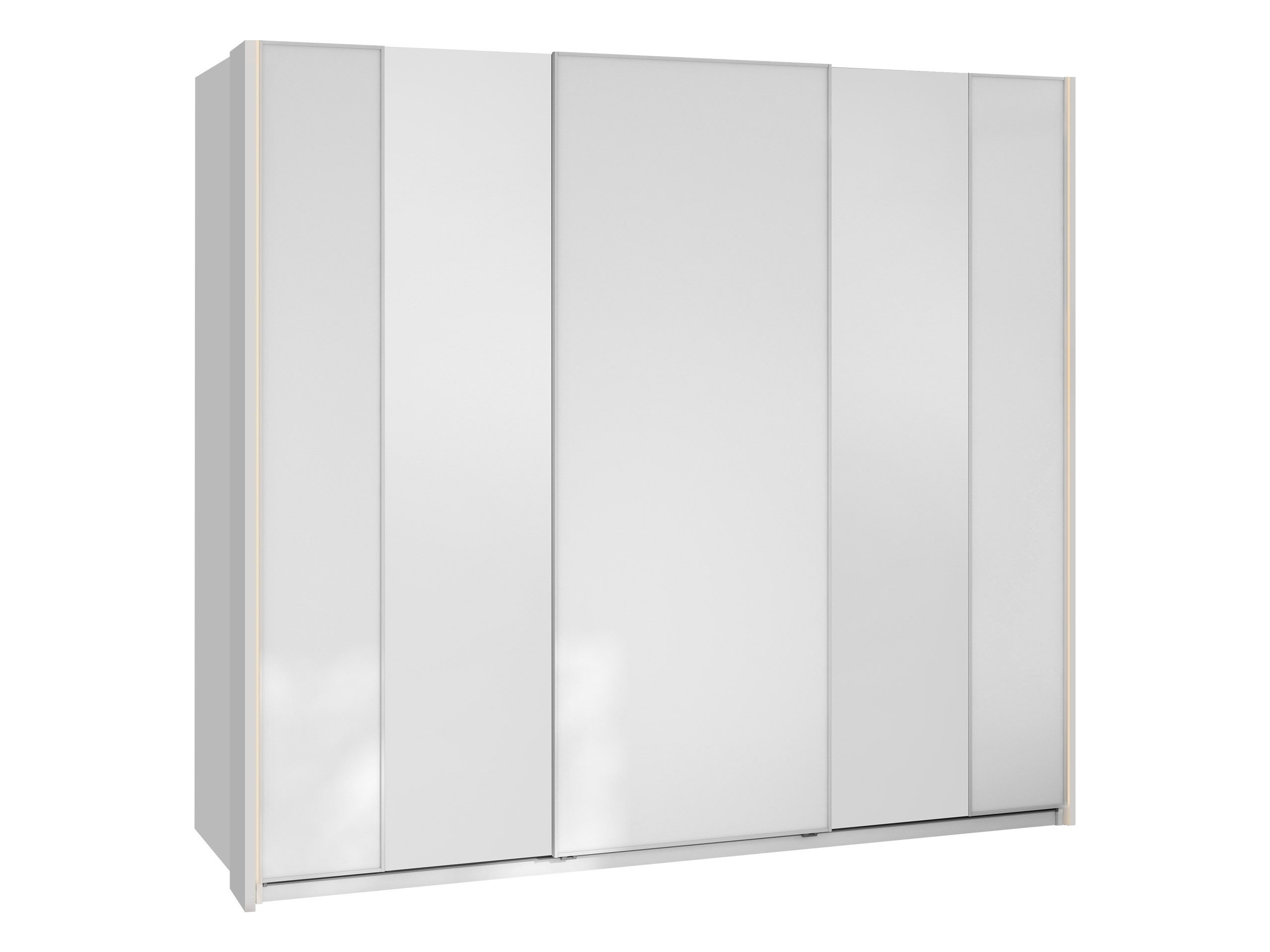 MIRJAN24 Kleiderschrank Maxi 3D 250 MX06 (mit drei Schiebetüren) Gedämpftem Schließsystem