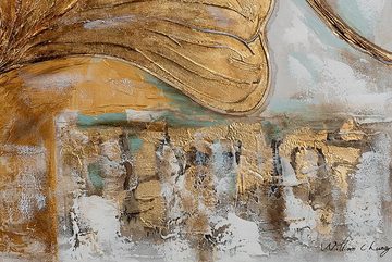 KUNSTLOFT Gemälde Glanz des Herbstes 60x90 cm, Leinwandbild 100% HANDGEMALT Wandbild Wohnzimmer
