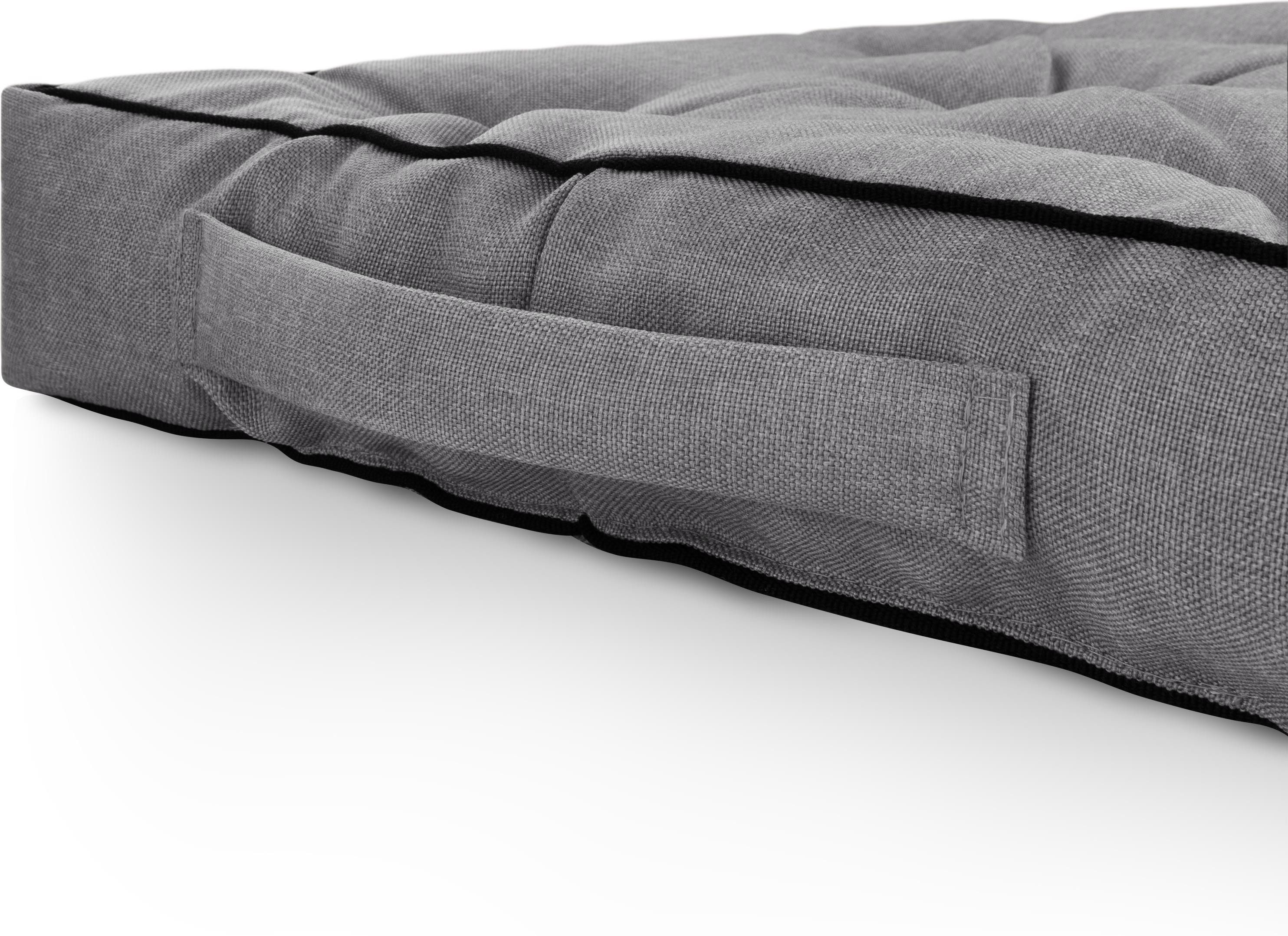 Aspero Sitzauflage 2 Stuhlkissen 45x45 cm Murcia, Gepolsterte Outdoor Auflage mit Steppung – Bild 5 von 5