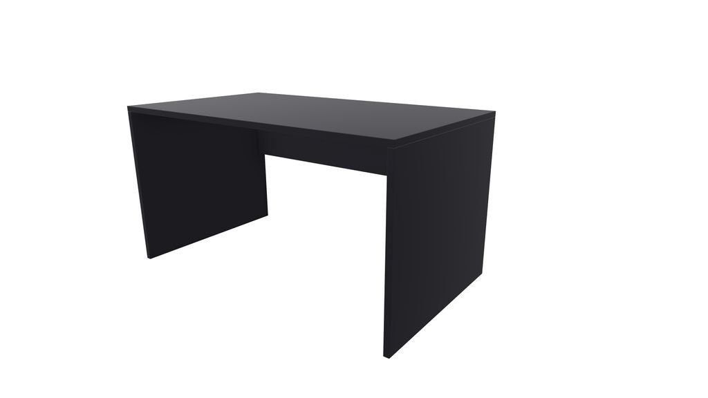Nowy Styl Schreibtisch, E10 Schreibtisch Bürotisch Wangen-Gestell, 60cm tief, Schwarz