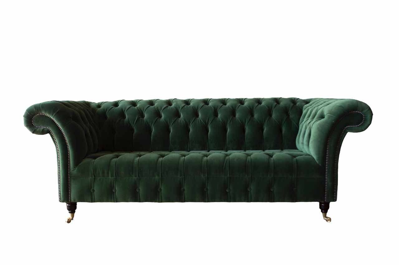 Design JVmoebel In Couch Europe Made Sofa 3 Sofa Chesterfield Sitzer Wohnzimmer Textil, Polster