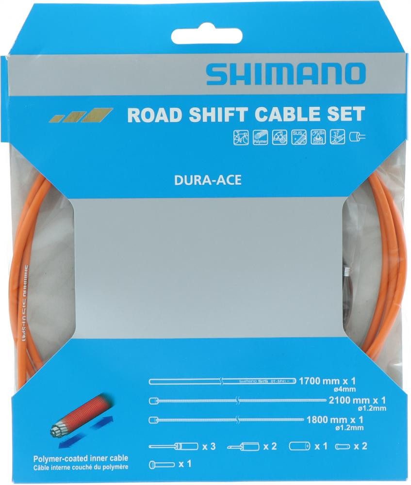 Shimano Schaltzug SHIMANO Schaltzug-Set Road polymerbeschichtet - präzise Schaltperforma