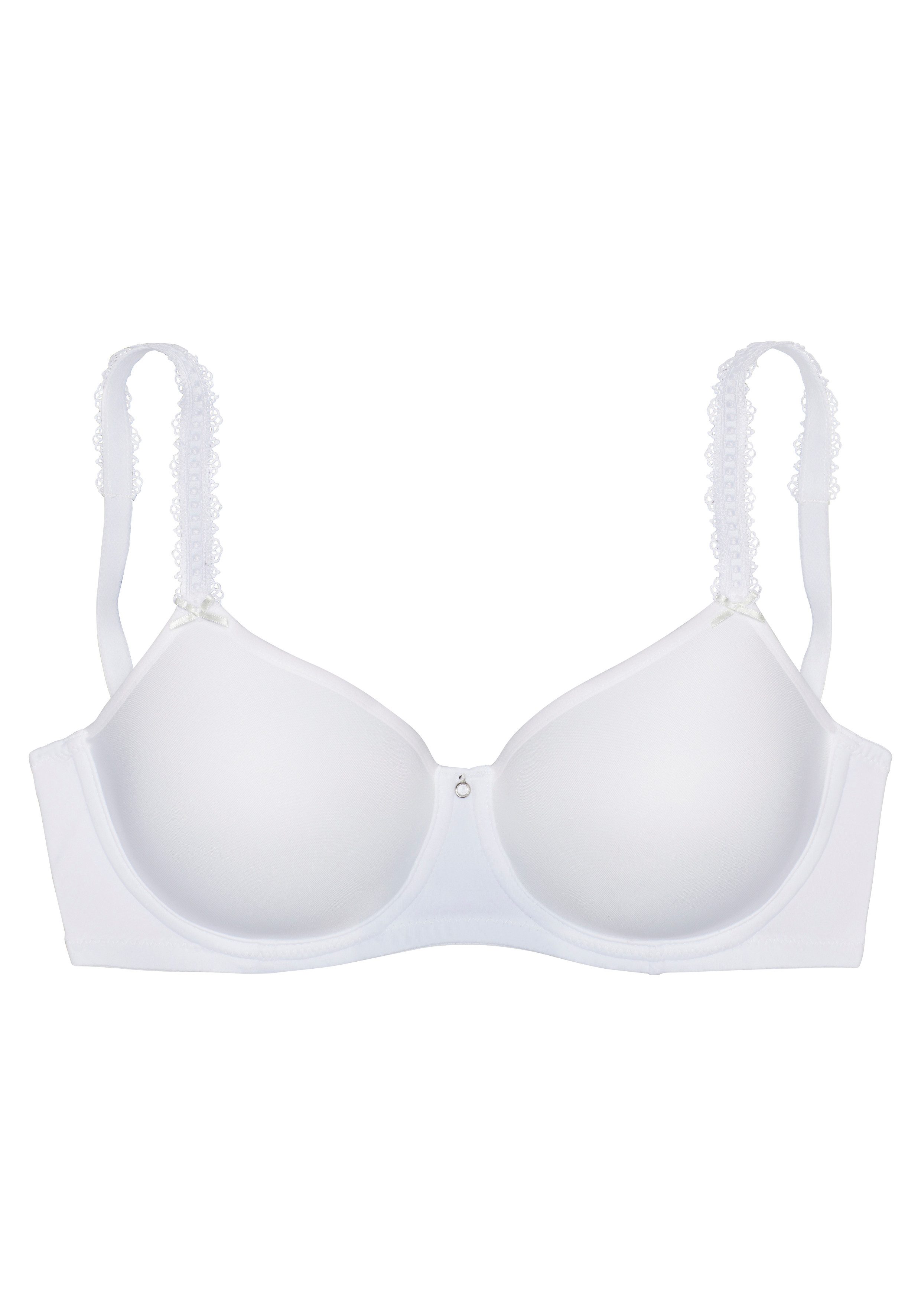 Nuance Minimizer-BH mit Bügel & leichten Spacer-Schalen, mit verspielten Spitzenträgern