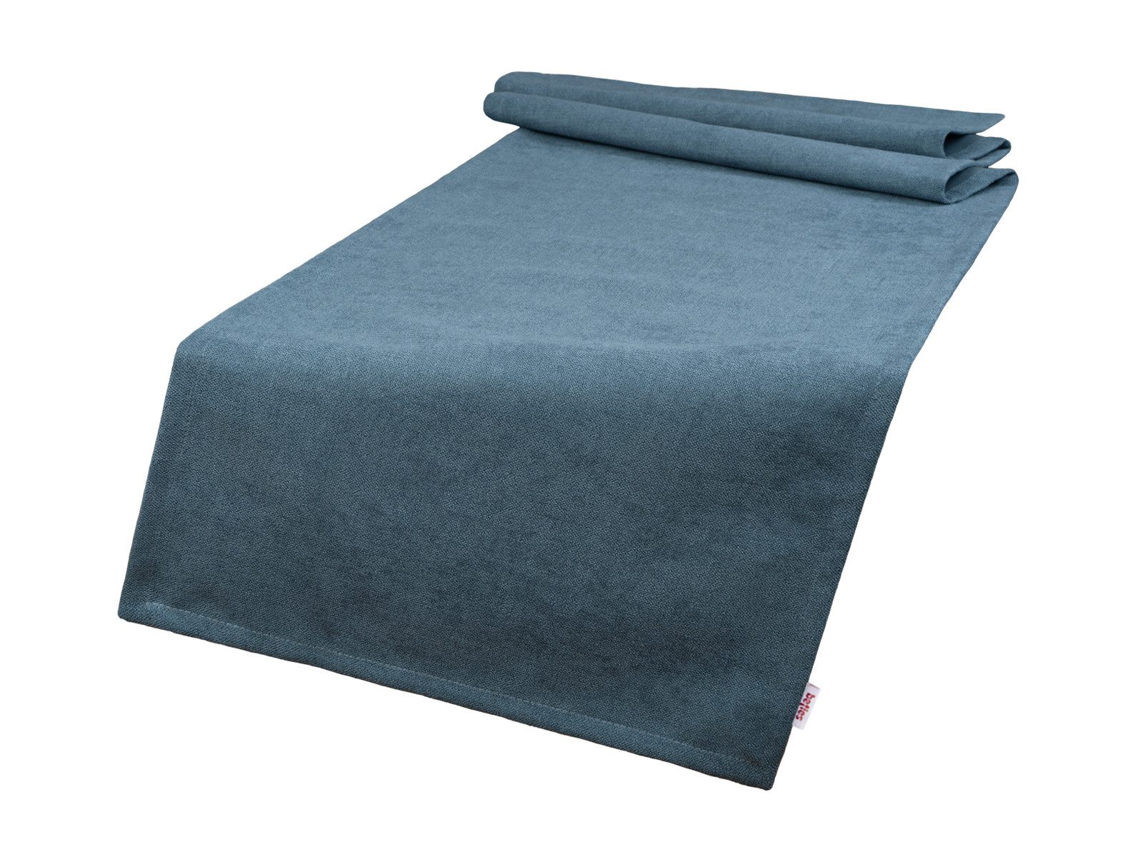 beties Tischläufer FarbTon (1-tlg, 1 Stück Tischläufer), Chenille-Haptik Raumausstatter Qualität ca. 40x140 cm nordlicht-blau