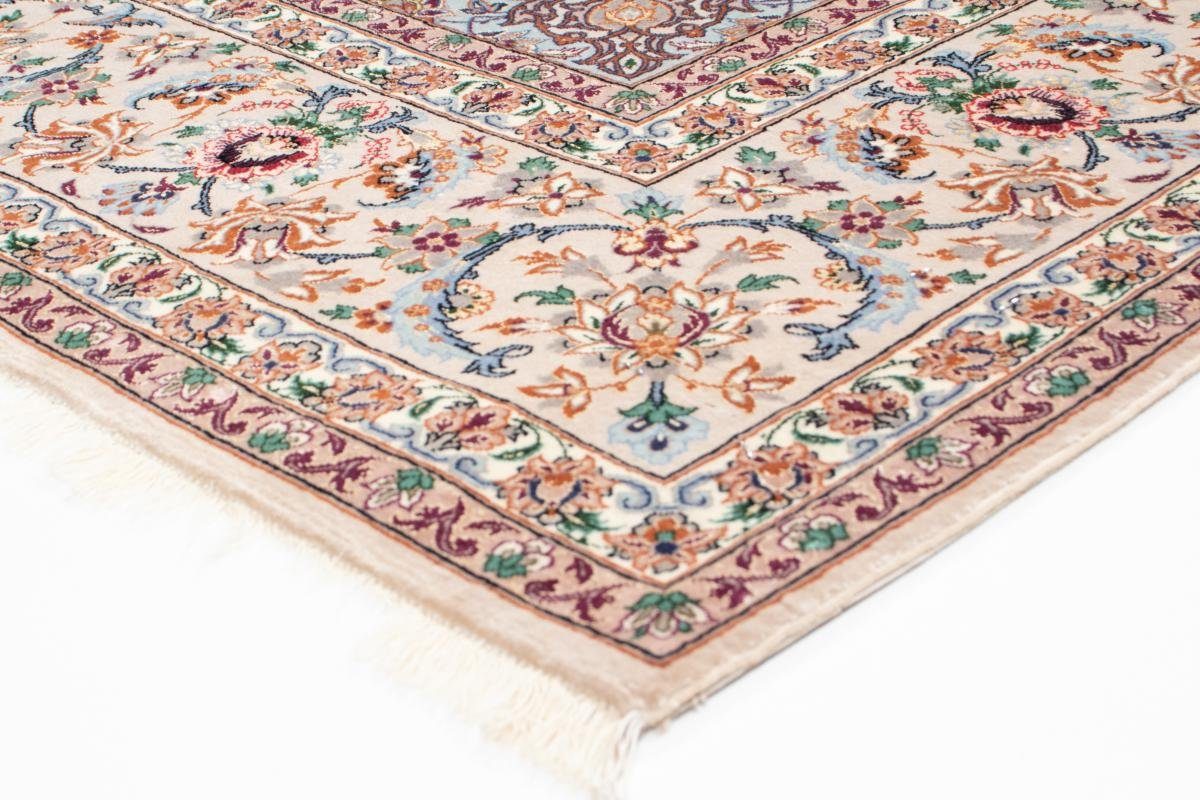 Orientteppich, Handgeknüpfter 6 Trading, Isfahan Orientteppich Seidenkette Nain 154x241 mm Höhe: rechteckig,
