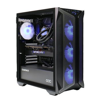 GAMEMAX Brufen C1 7010 Gaming-PC (Intel® Core i7 13700F, RTX 4080, 16 GB RAM, 1000 GB SSD, Wasserkühlung, PCIe SSD Gen4, Windows 11)