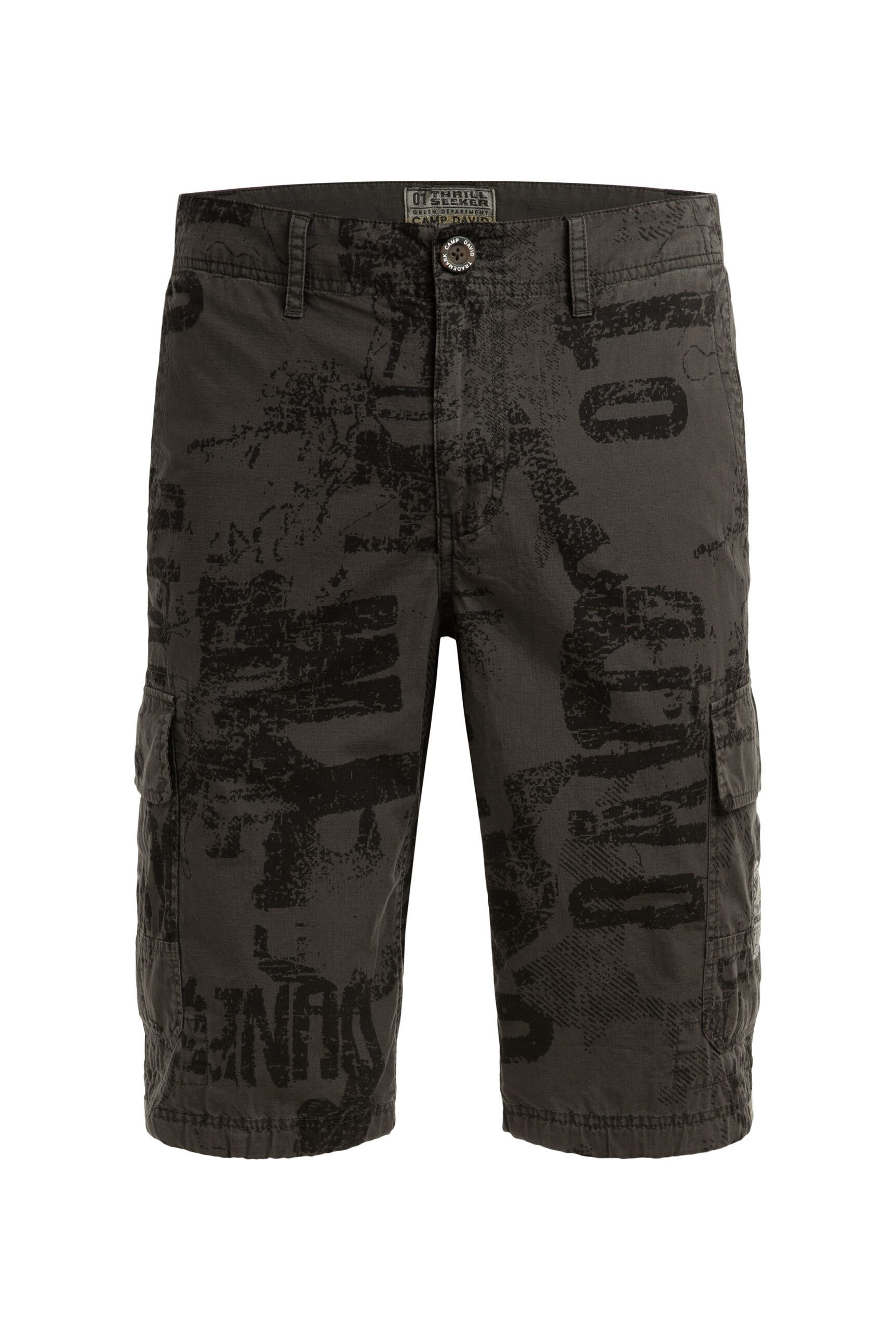 CAMP DAVID Shorts mit All Over Print