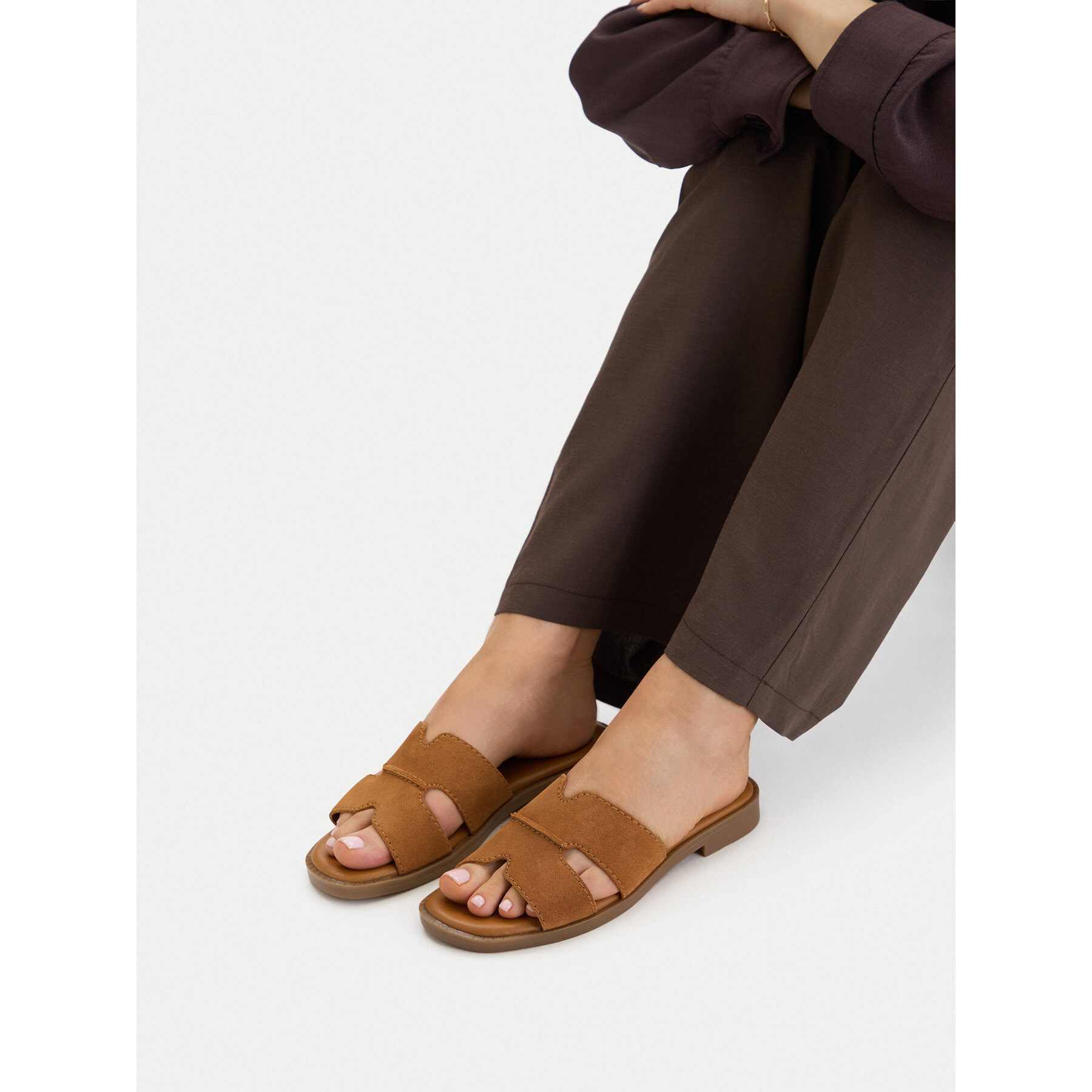 LASOCKI Lasocki Damen-Flip-Flops Braun Badepantolette