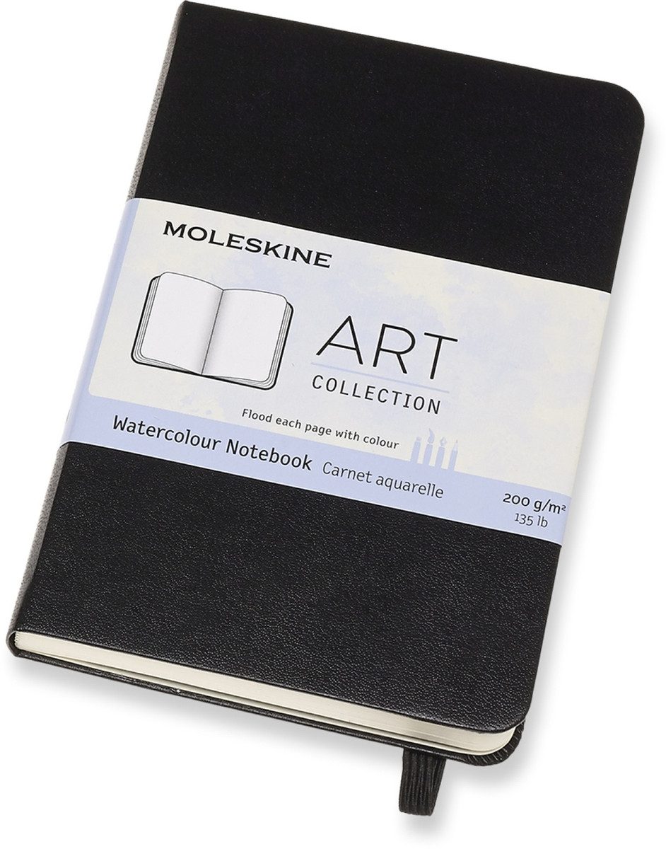 Thumbnail - MOLESKINE Notizbuch Aquarell-Notizbuch Pocket A6 200g/qm 30 Blatt Hardcover schwarz