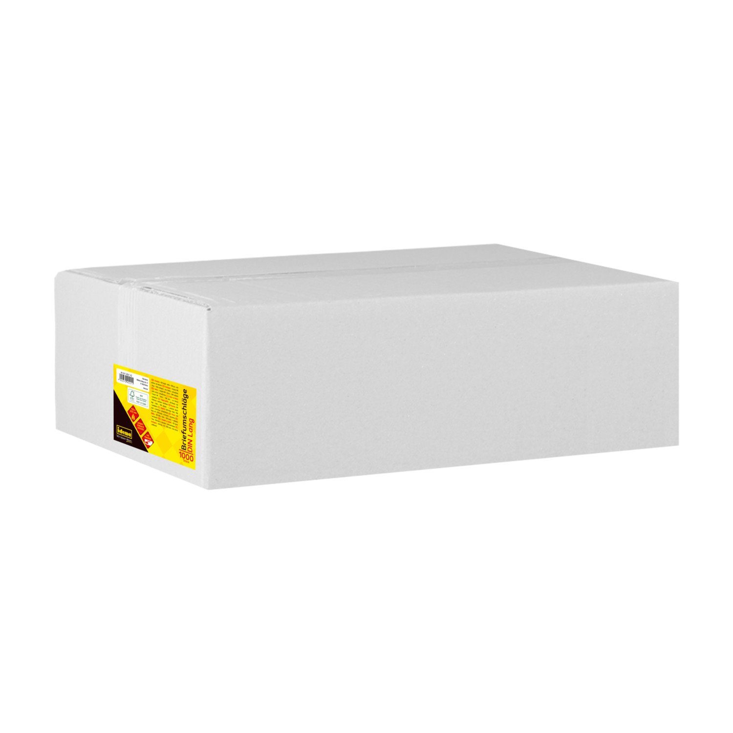 Idena Briefumschlag Idena 10221 - Briefumschläge lang, 75 g/m², selbstklebend, mit Fenster