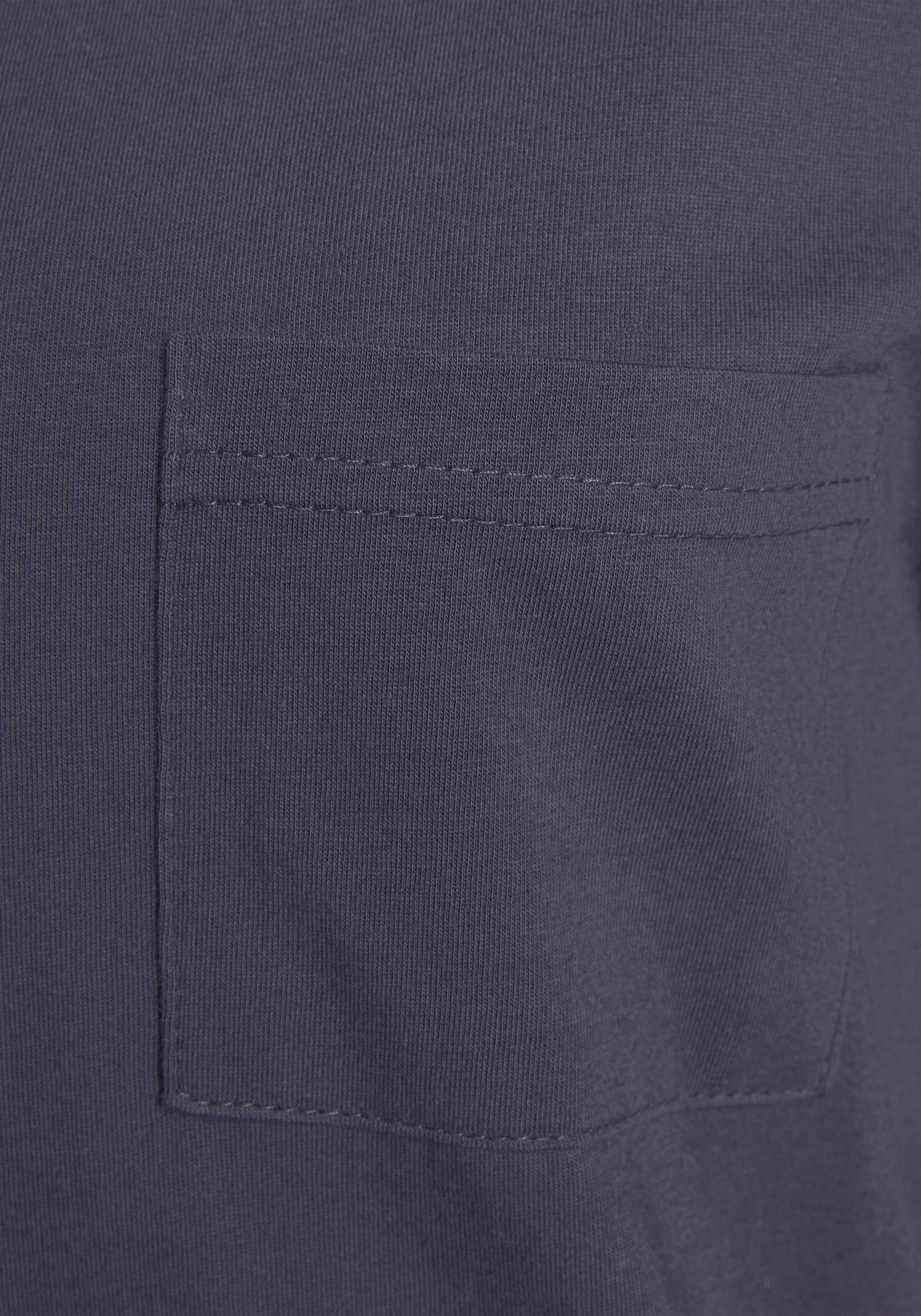 Vivance Dreams Pyjama (2 tlg., Stück) 1 dunkelblau-gemustert Schlafhose gemusterter mit