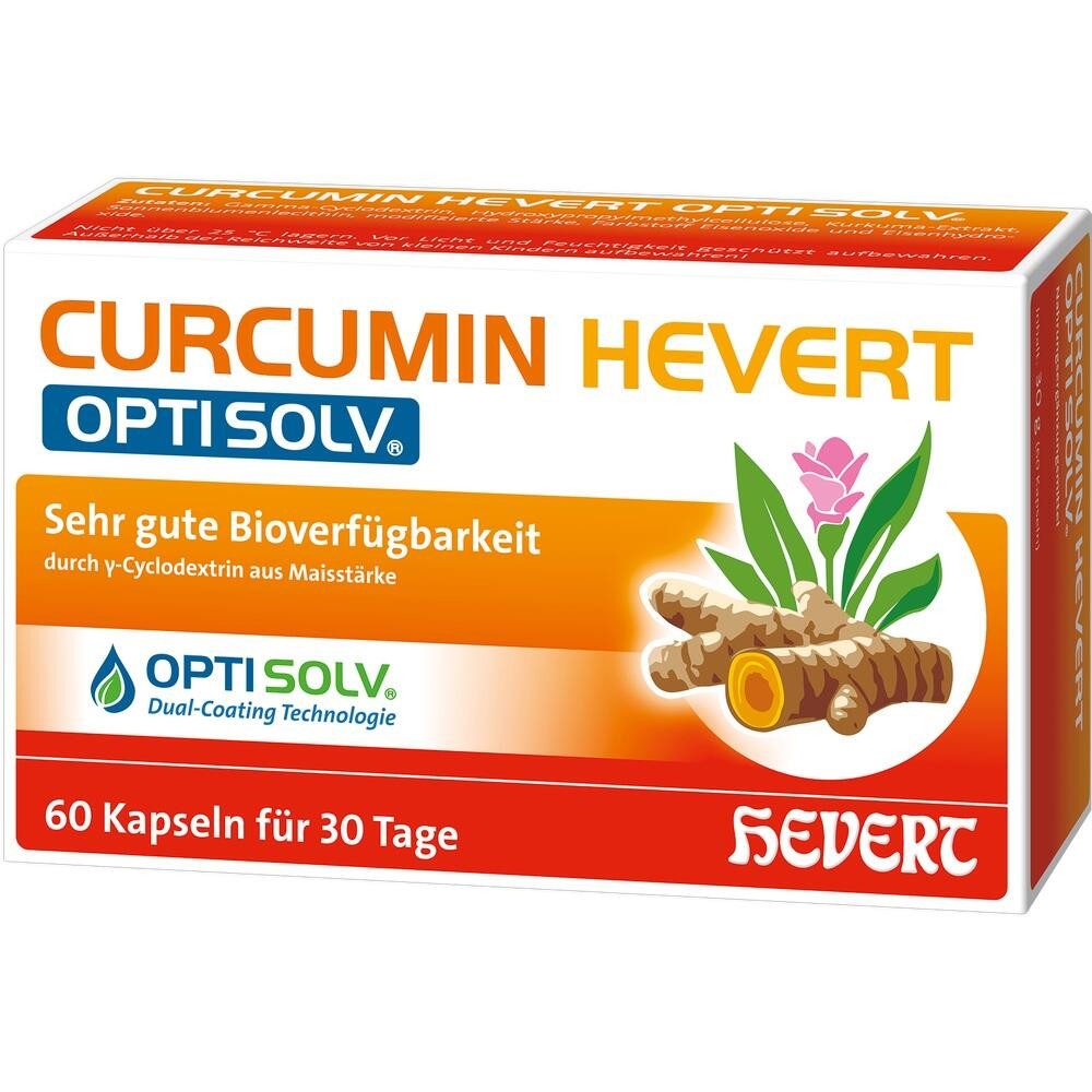 Hevert Arzneimittel CURCUMIN HEVERT OptiSolv Kapseln Kapseln, 60 St.