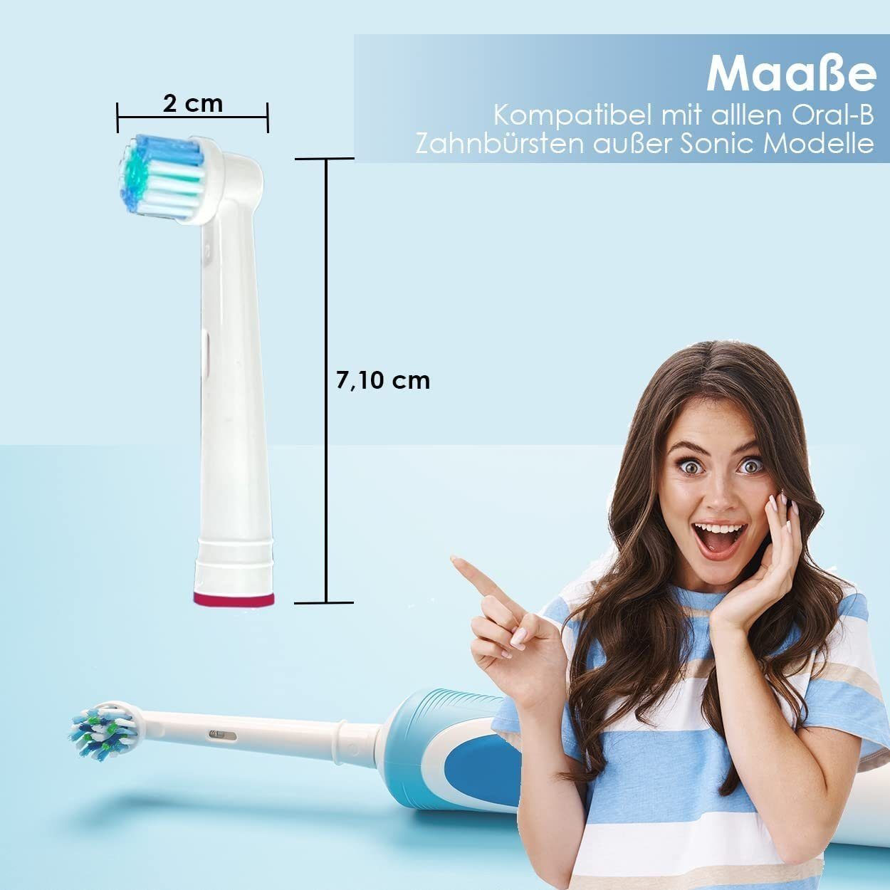 Sibastore Aufsteckbürsten Oral B Precision 8x Aufsteckbürsten für elektrische Zahnbürsten, Verbesserung der Zahnfleischgesundheit, Für Kinder & Jugendlichen und Erwachsene geeignet, Extra weiche Borsten, 2x saubere & präzisere Zahnreinigung, Kompatibel mit ORAL B elektrischen Zahnbürsten, weiß mit bunten Farbringe, Kompatibel mit ORAL B elektrischen Zahnbürsten