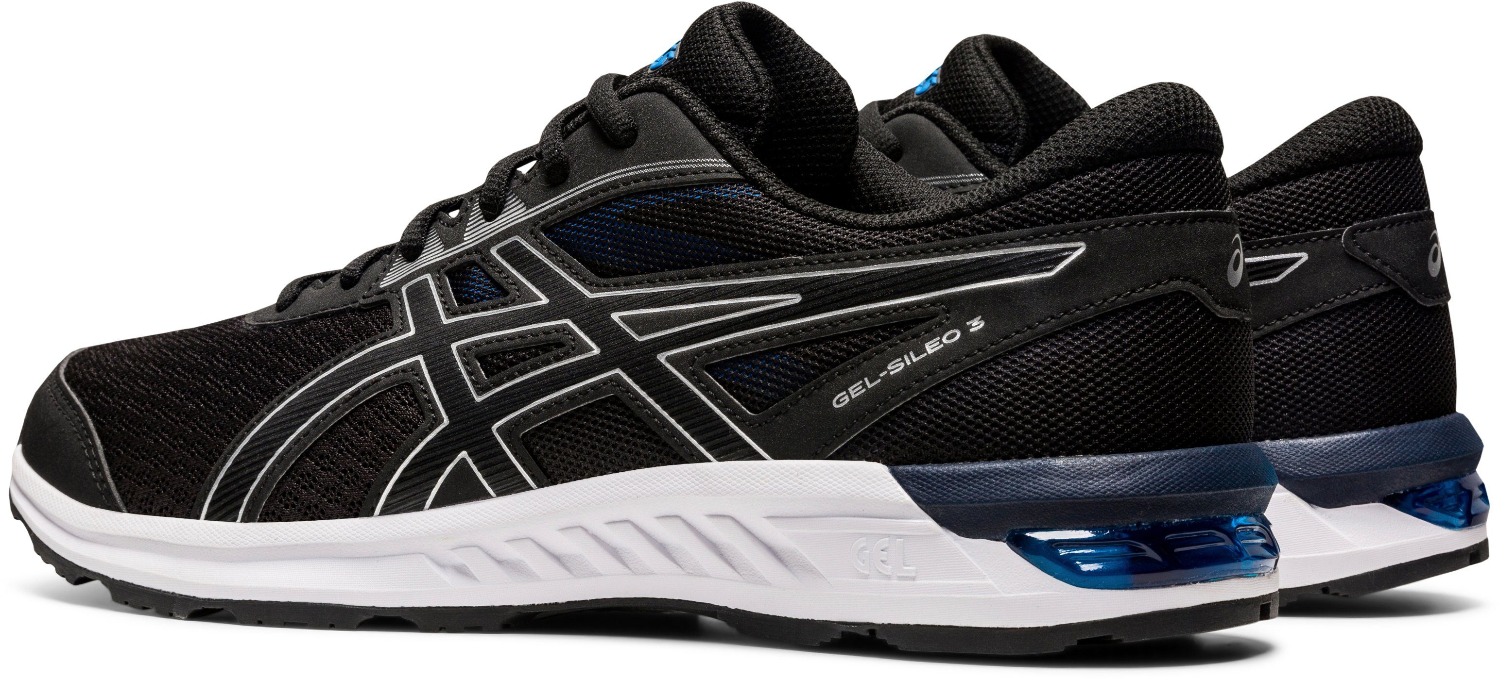 schwarz Laufschuh 3 Asics GEL-SILEO