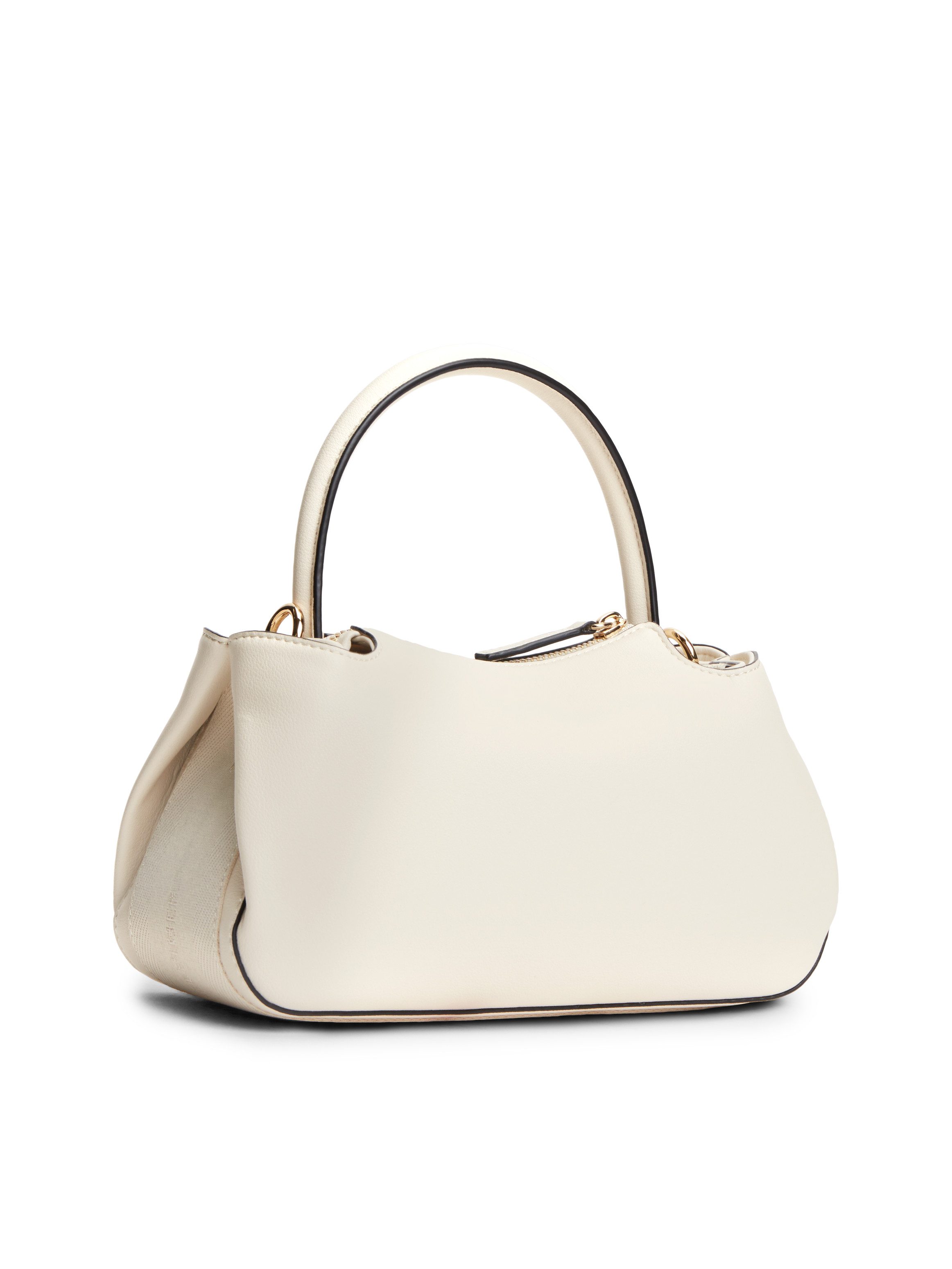 Tommy Hilfiger Henkeltasche TH LOGOTAPE MINI SATCHEL, Damen Handtasche, Umhängetasche mit goldfarbenen Details