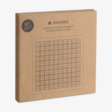 Navaris Lernspielzeug Holzrechenbrett - Rechenspiel für Kinder ab 36 Monaten (1-St)