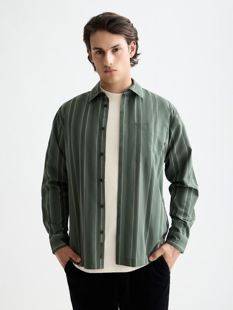 Scotch & Soda Langarmhemd Shadow-stripe relaxed-fit