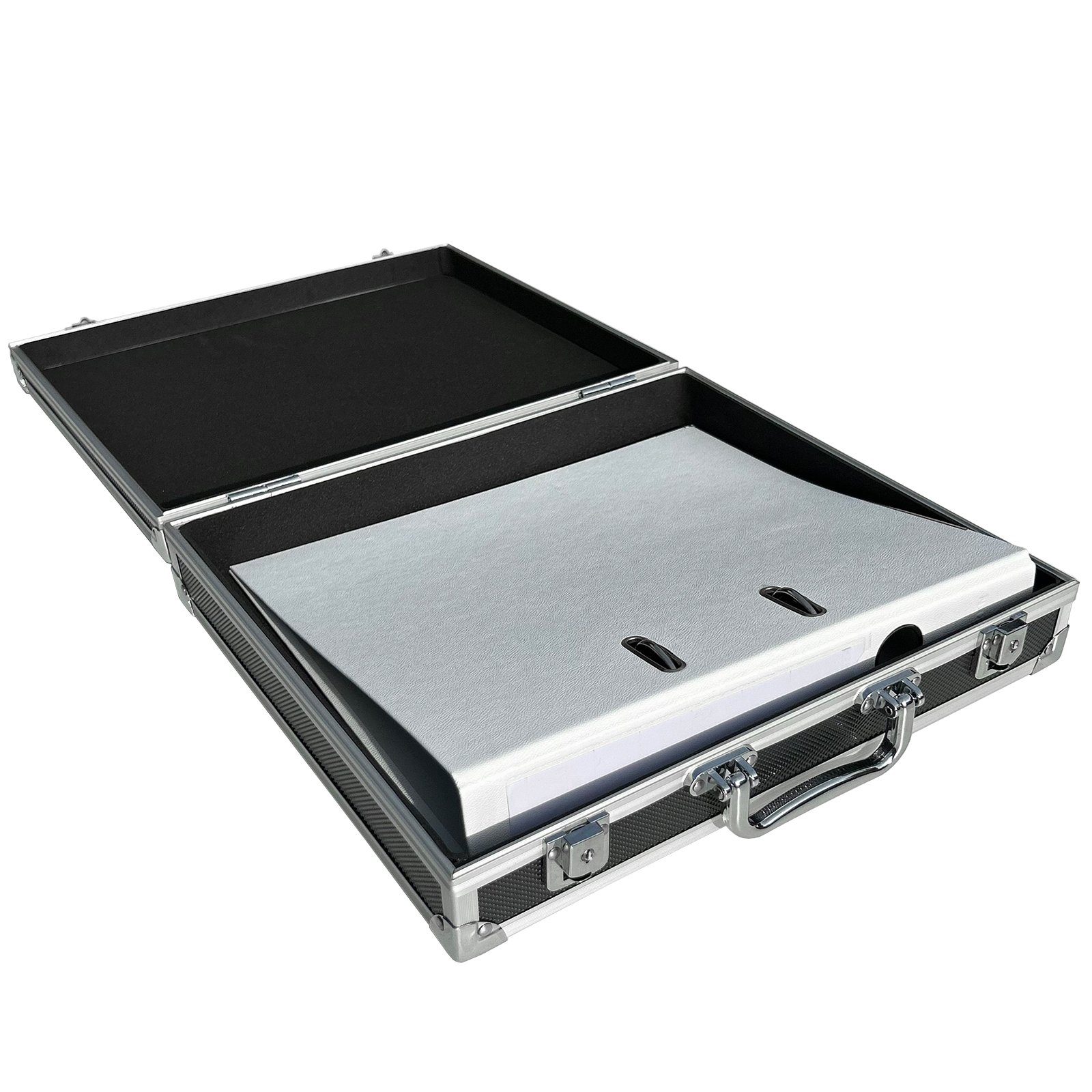 ECI Tools x Alu-Koffer Schwarz Box 34 Werkzeugkoffer Innenmaß Leisten ECI mit 30 Leer Aluminium Koffer