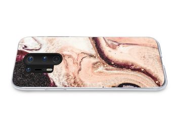 MuchoWow Handyhülle Stein - Marmor - Edelstein - Abstrakt - Natur - Rosa, Phone Case, Handyhülle OnePlus 8 Pro, Silikon, Schutzhülle