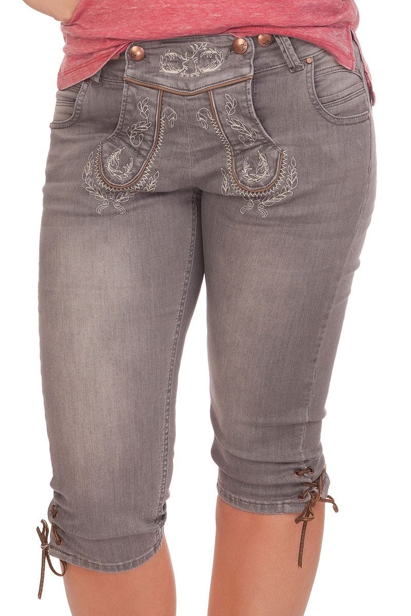 Hangowear Trachtenjeans Trachtenjeans Damen - BEA - grau