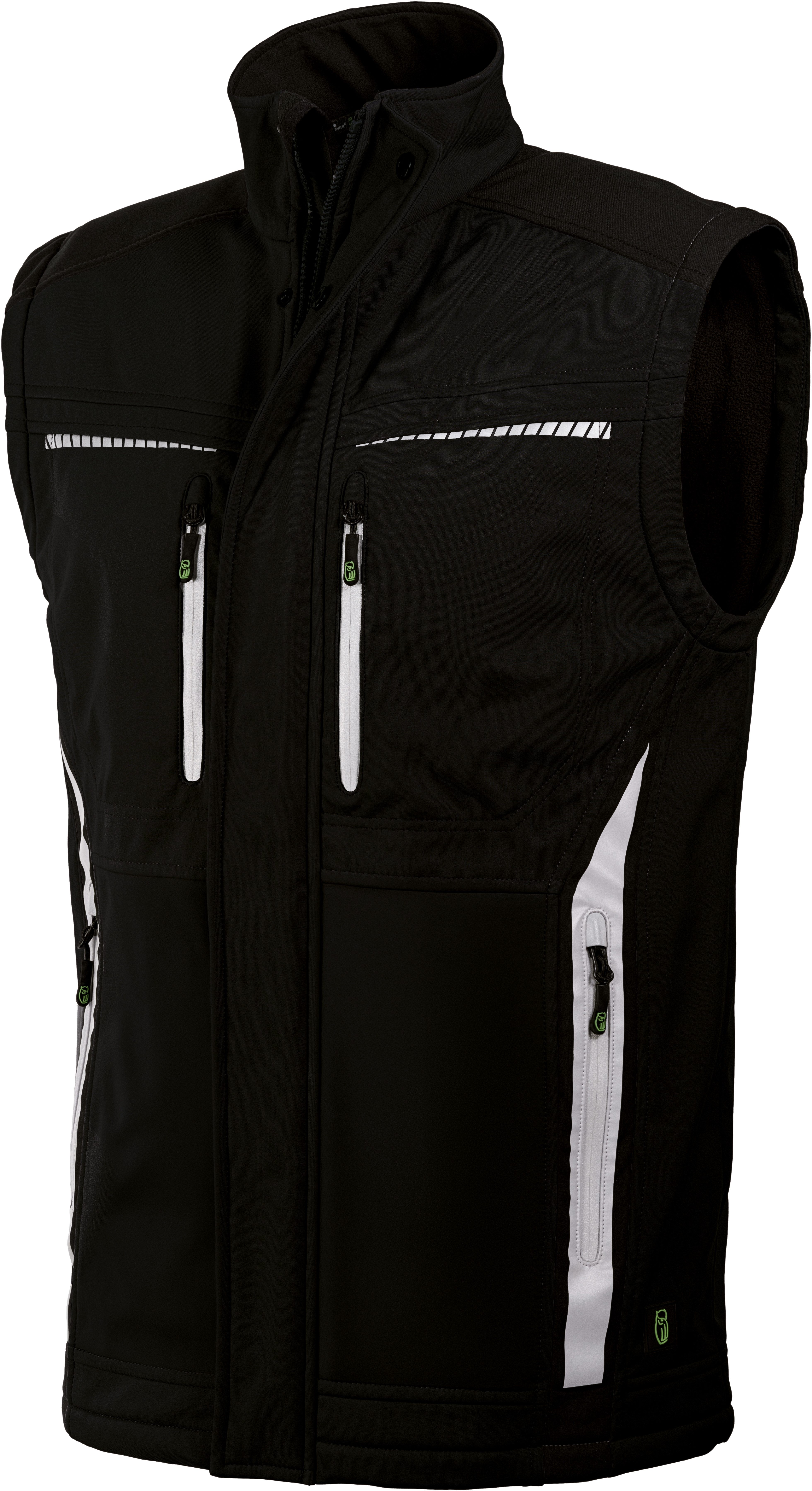 Leibwächter Arbeitsweste Flex Line Softshell Bodywarmer bequem, atmungsaktiv, wasserabweisend mit Fleecefutter