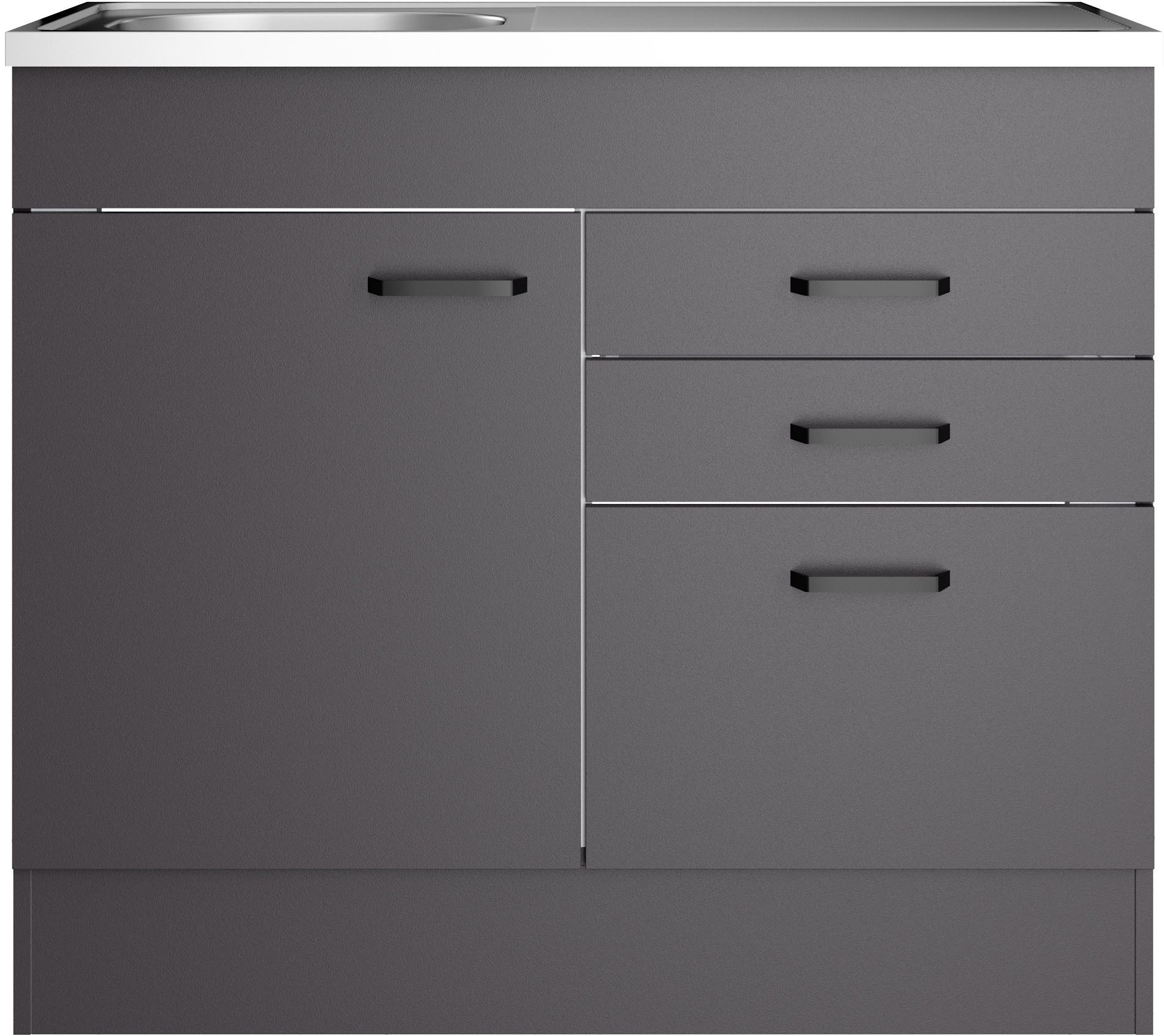 OPTIFIT Spülenschrank OPTImulti Breite 100 cm, Tiefe 50 cm, mit Spülenauflage