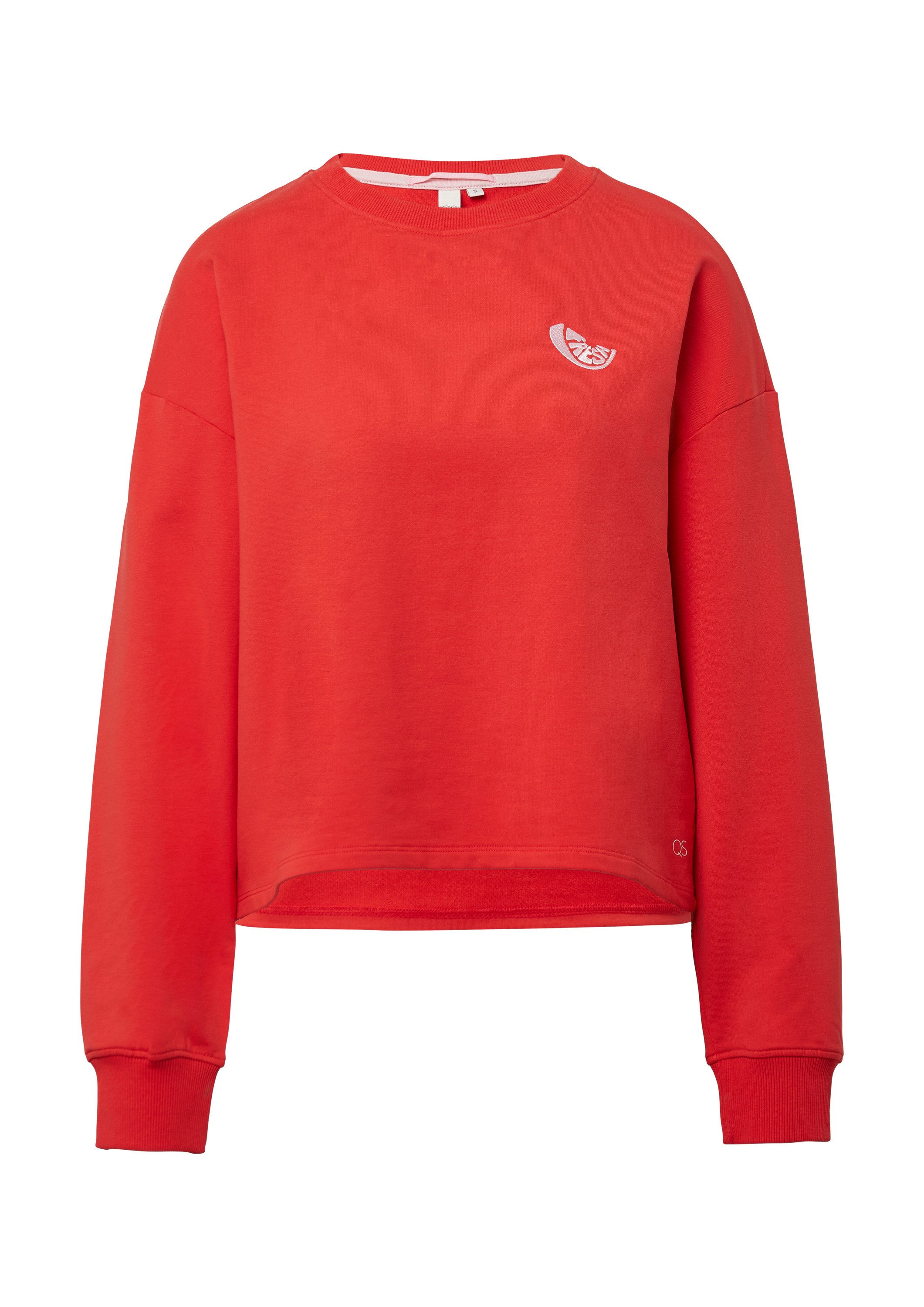 QS Sweatshirt Sweatshirt Sweatshirt mit Stickerei günstig online kaufen