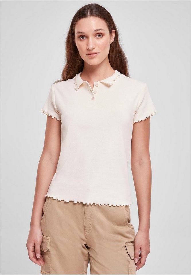 URBAN CLASSICS Strandshirt Damen Ladies Rib Polo Tee (1-tlg)