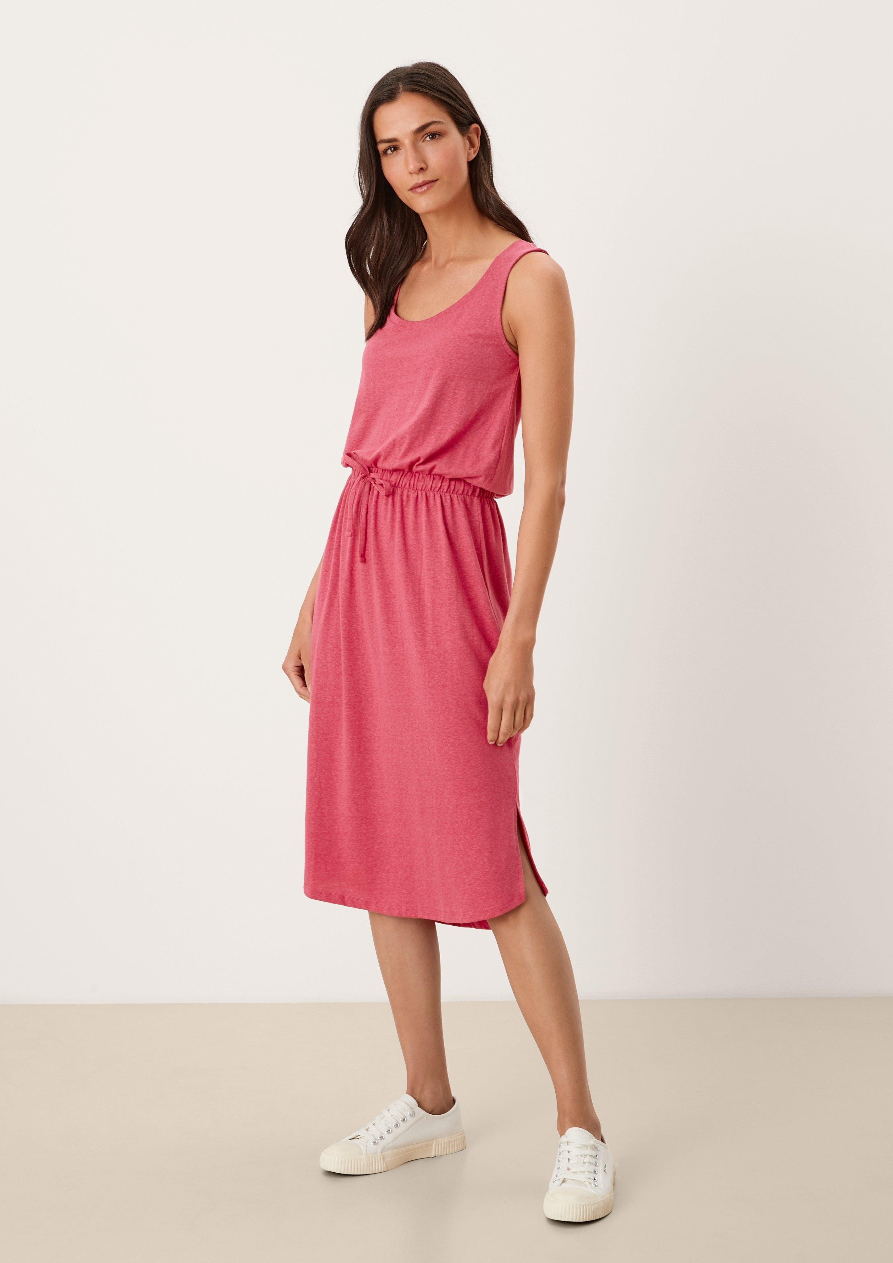 Maxikleid Midikleid mit Flammgarnstruktur
