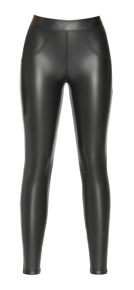 Bas Bleu Shapingleggings mit Super Push-Up Effekt und Leder-Optik günstig online kaufen