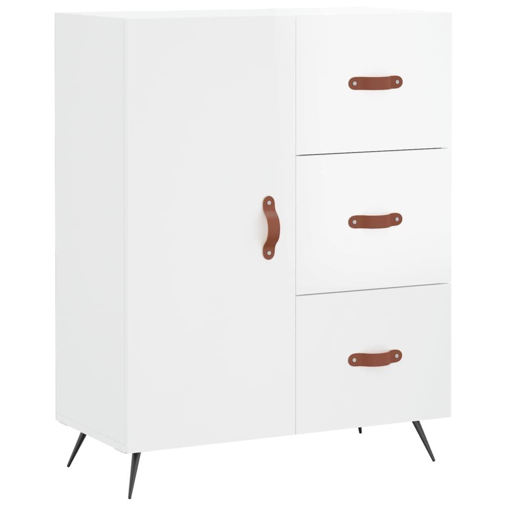Sideboard Sideboard Hochglanz-Weiß 69,5x34x90 cm Holzwerkstoff