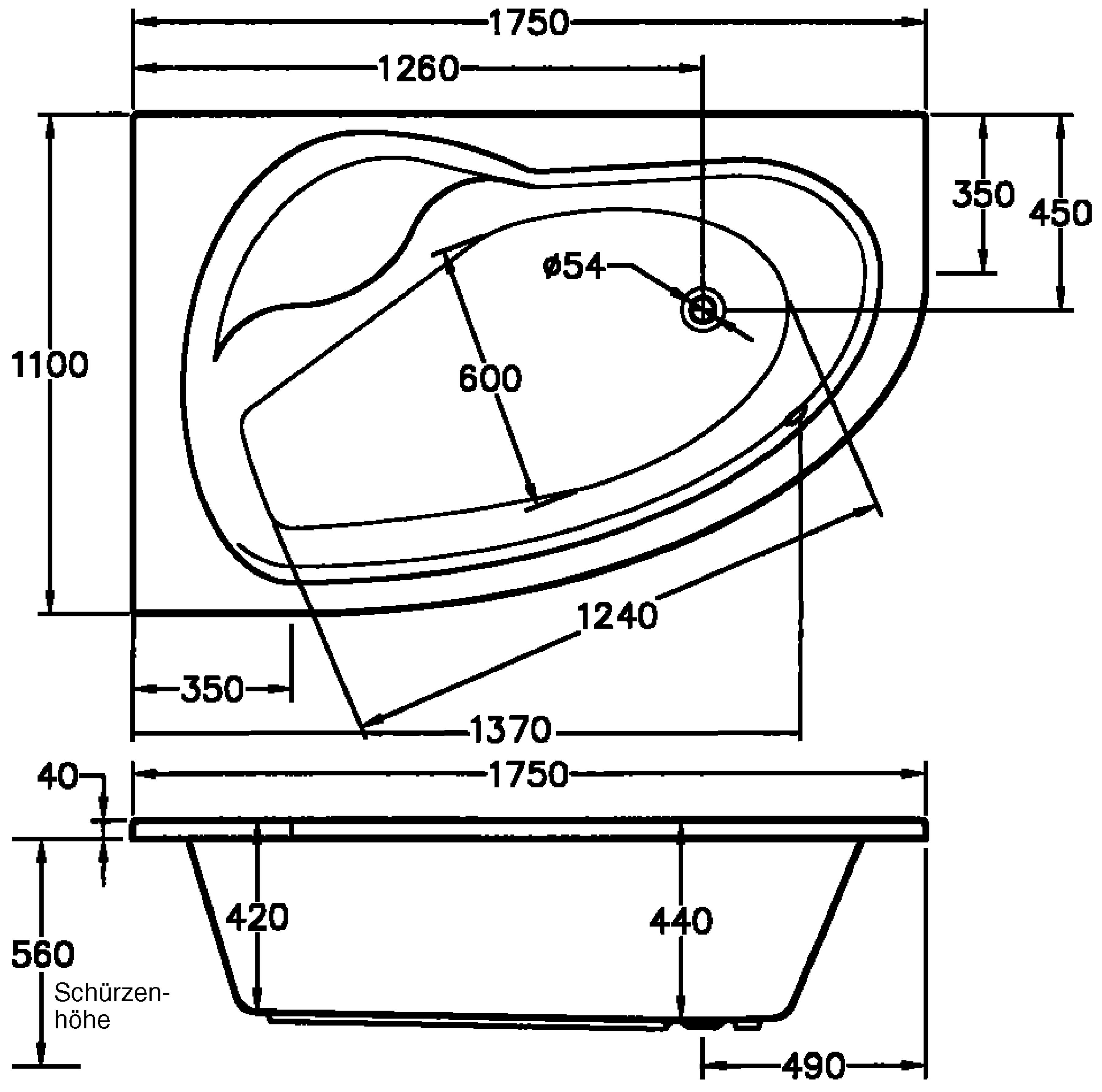 Thumbnail - OTTOFOND Whirlpool-Badewanne Loredana, (Komplett-Set), Typ Premium, chrom