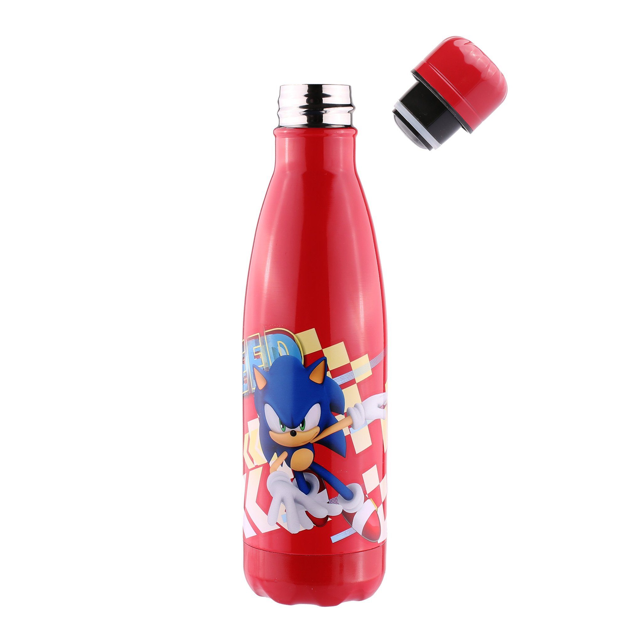 Sonic SEGA Trinkflasche Sonic Wasserflasche / Water Bottle Blue / Water Bottle Rot