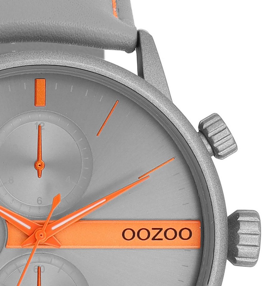 OOZOO Quarzuhr C11225, Geschmackvolle Armbanduhr für Herren im Chrono-Look