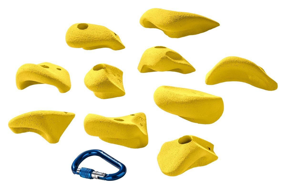 Prises Jugs Mini (ehemals 2 gelb Essential Prises Kletterwand Entre L Entre Klettergriffset Roof)