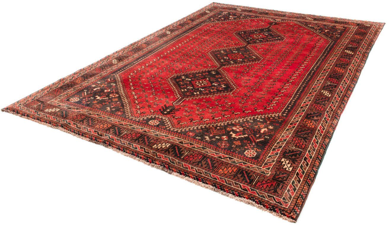 Wollteppich Shiraz Medaillon Rosso 279 x 203 cm, morgenland, rechteckig, Höhe: 10 mm, Unikat mit Zertifikat