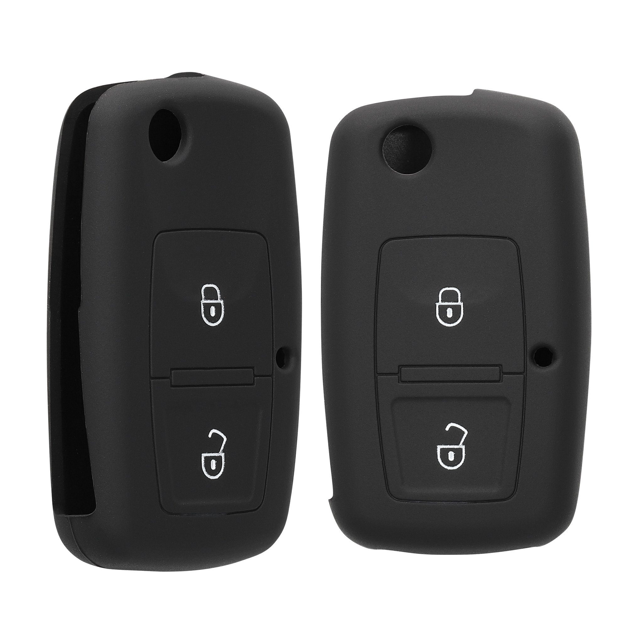 Cover Hülle Case VW Seat, Schlüssel Skoda kwmobile Autoschlüssel Schlüsseltasche Schlüsselhülle Silikon für