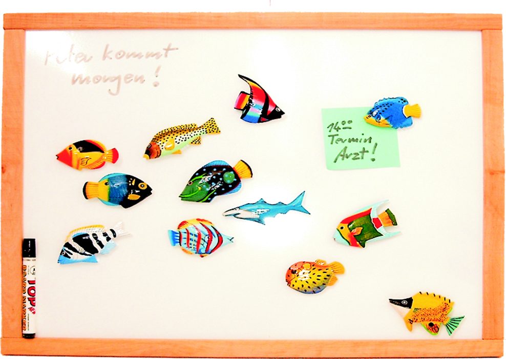 WORU Magnettafel Magnettafel, Whiteboard, Note-Board - im Rahmen aus Buche - 50 x 60 cm, (1-tlg)