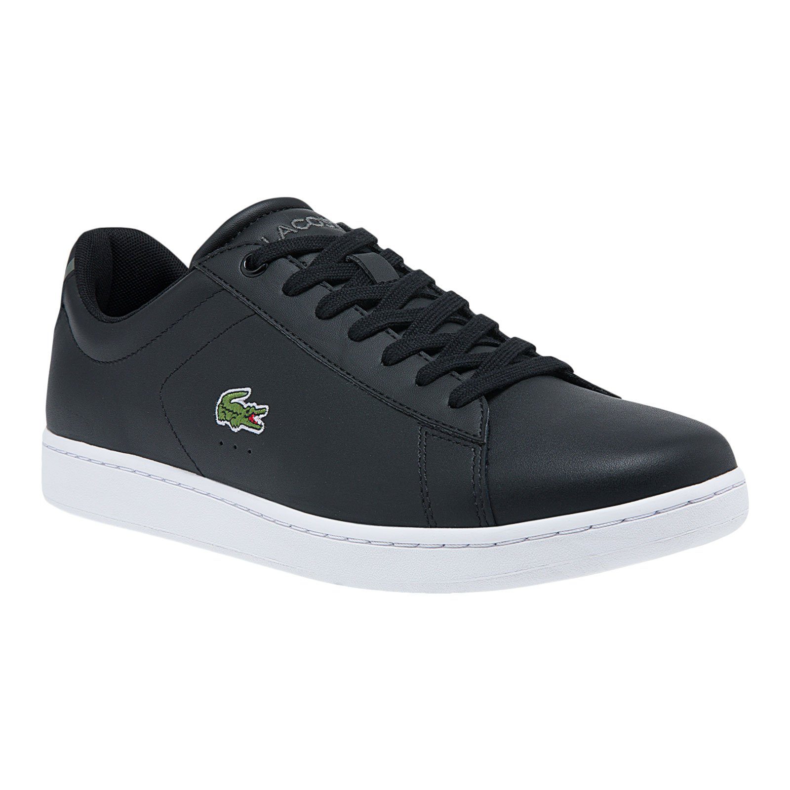 Lacoste Carnaby BL21 Sneaker mit aufgestickten Krokodillogo 312 black / white