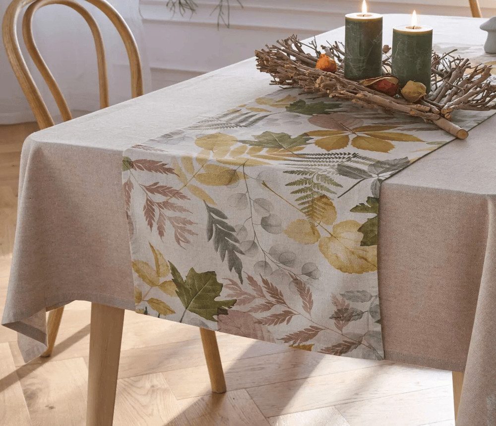Home-trends24.de Tischläufer Herbstblätter Tischläufer Tischdecke Hebst günstig online kaufen