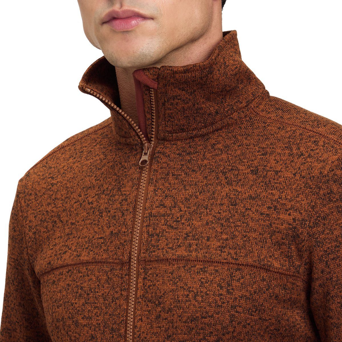 McKINLEY Fleecejacke He.-Unterjacke Rubin III M MELANGE/BROWN DARK – Bild 4 von 5