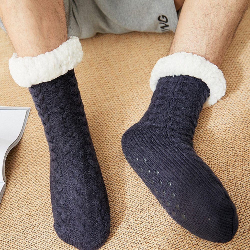 Bextsrack Kuschelsocken Weihnachtssocken Thermosocken -Herren Kuschelsocken günstig online kaufen