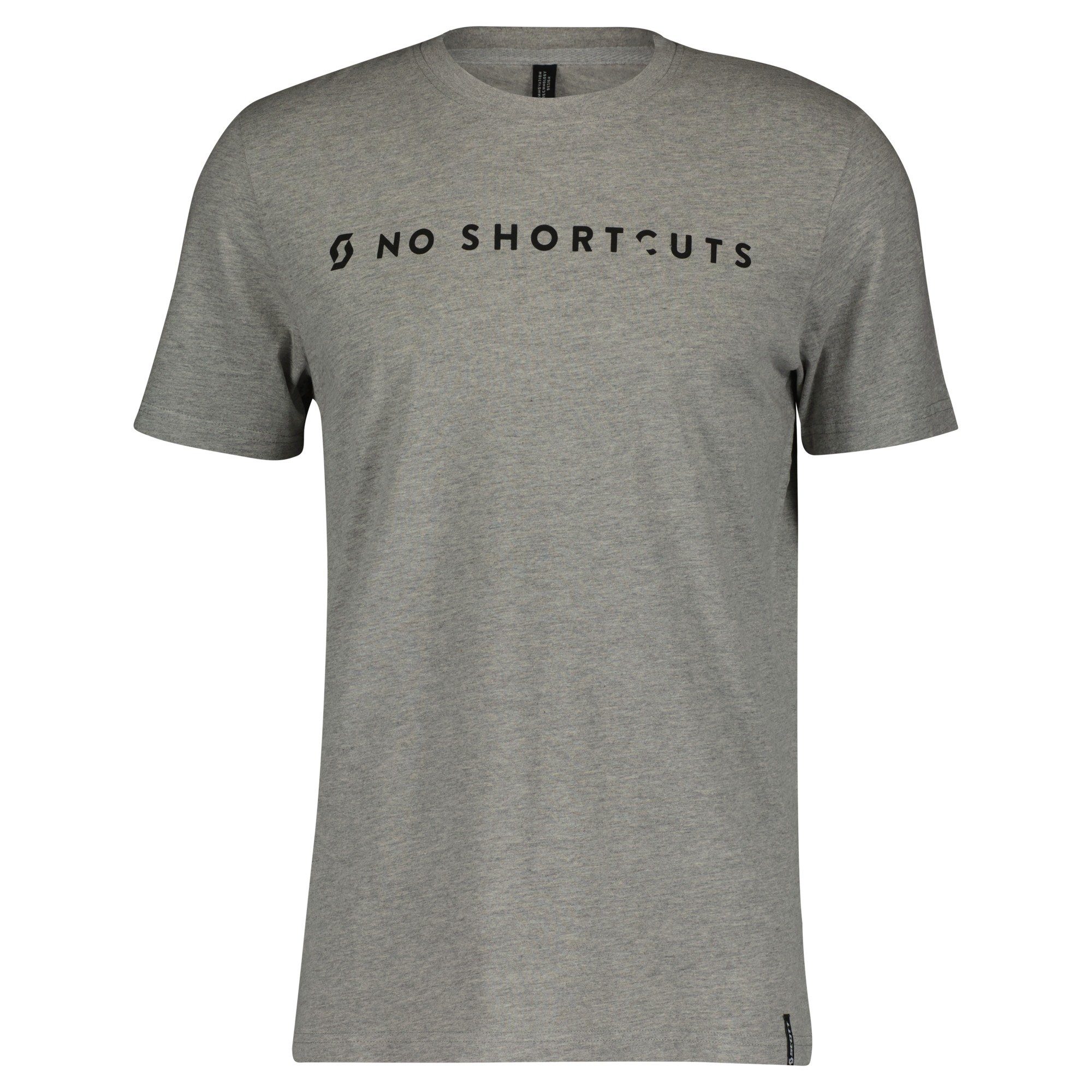 Scott Kurzarmshirt Scott Herren T-Shirt No Shortcuts SS grau