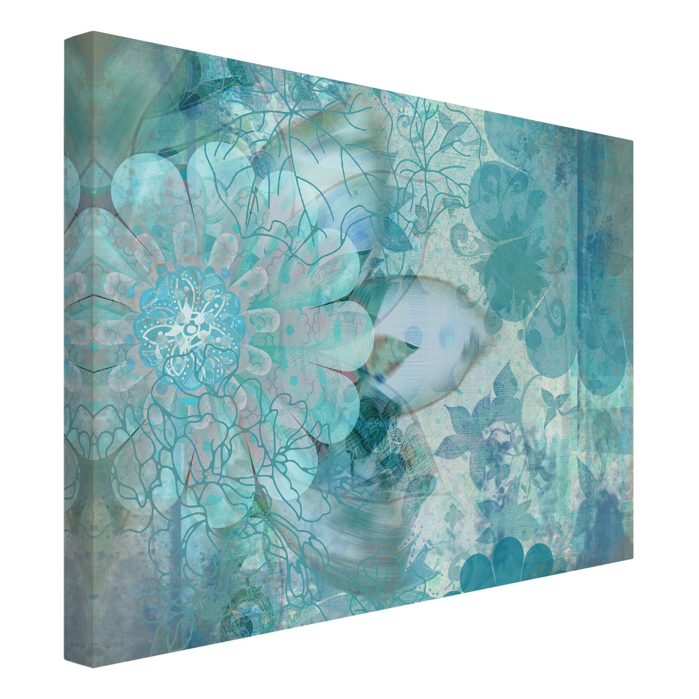 Bilderdepot24 Leinwandbild Blumen Modern floral Natur günstig online kaufen