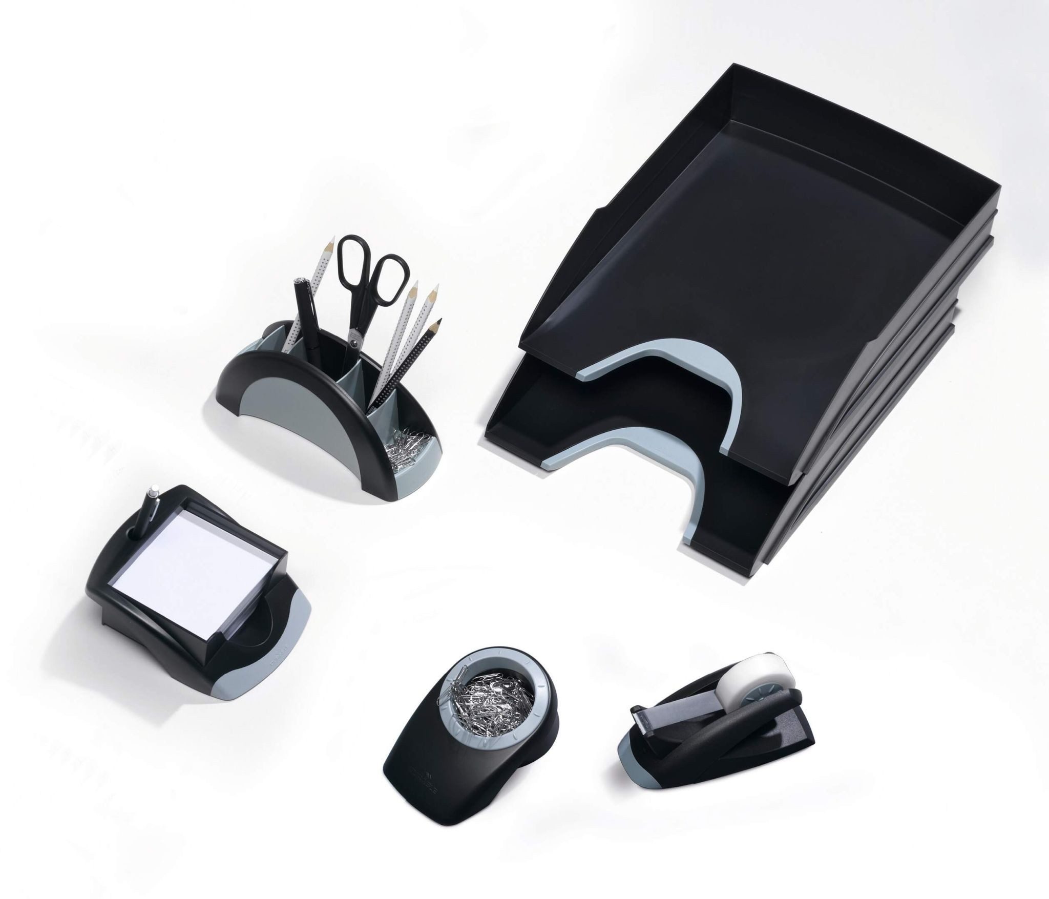 DURABLE Aufbewahrungsdose Durable Stiftebutler PEN HOLDER sw mit 5 Kammern und Standpads
