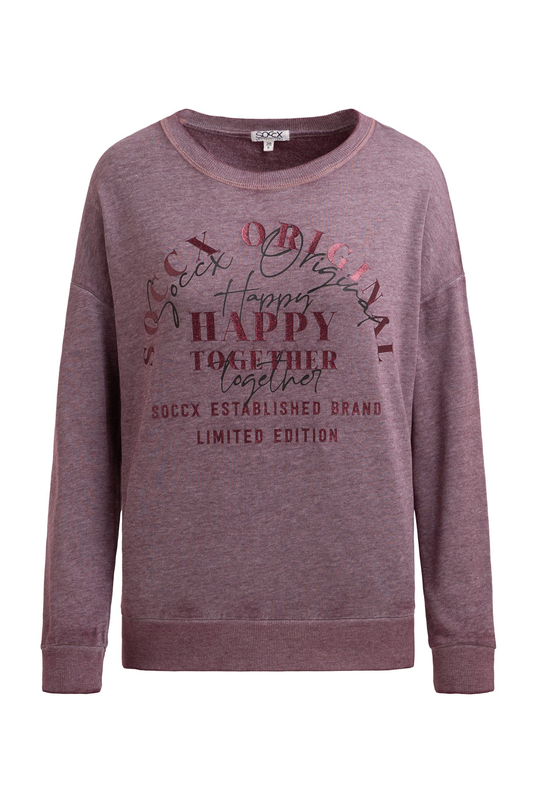 SOCCX Sweater mit überschnittenen Schultern günstig online kaufen