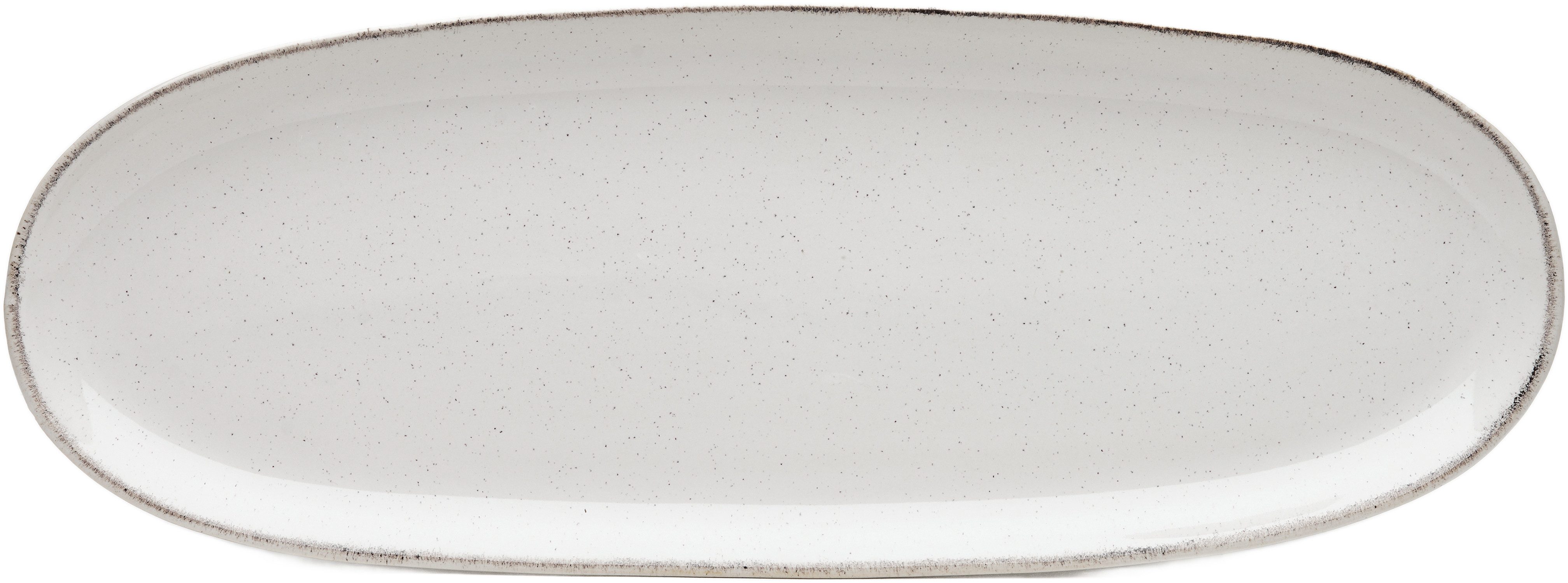 van Well Servierplatte Platte Urban, 34 x 12,5 cm, 4 Stück, Steinzeug, (Set, 4-tlg), spülmaschinen- und mikrowellengeeignet