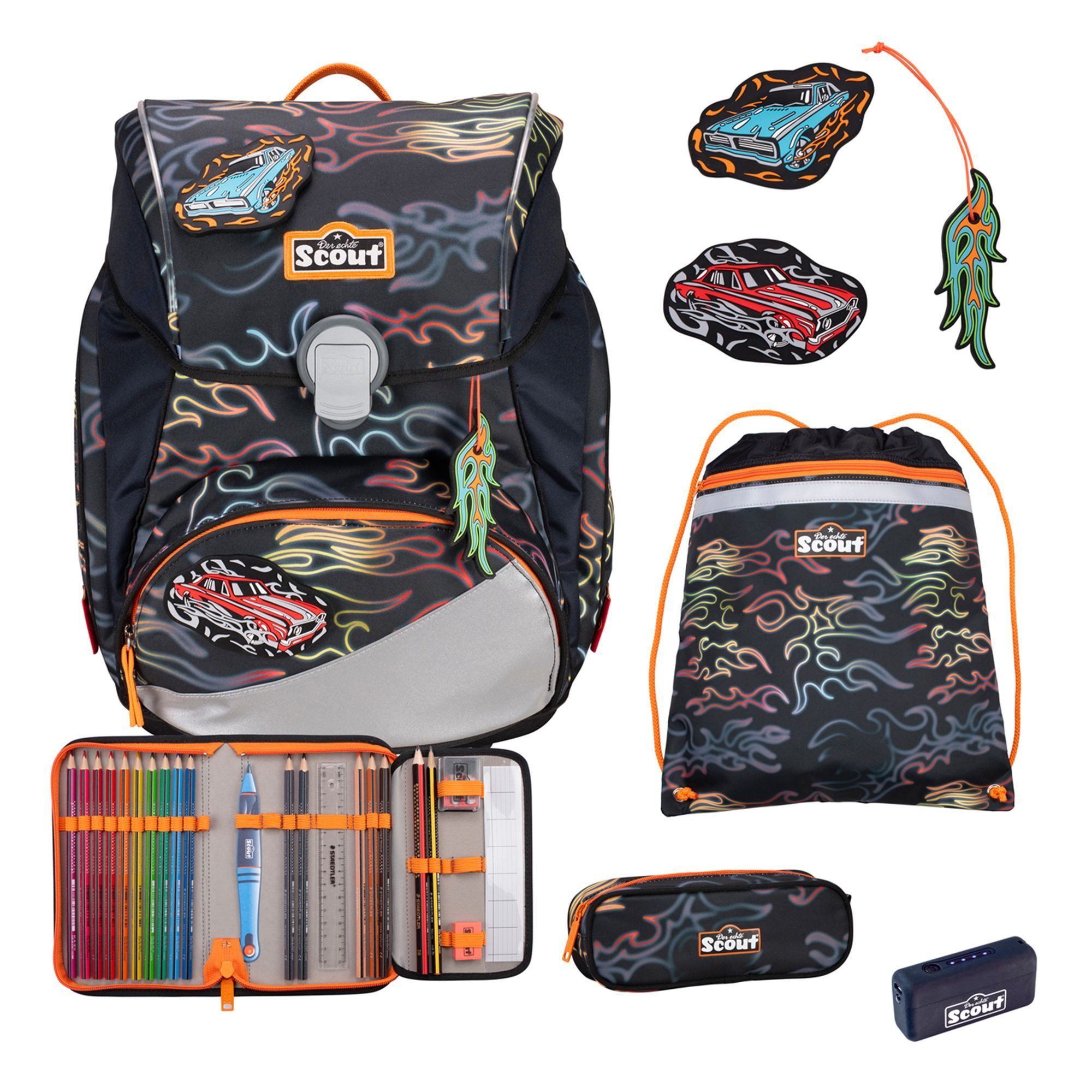 Scout Ранцы Alpha Safety Light (5-tlg), Polyester