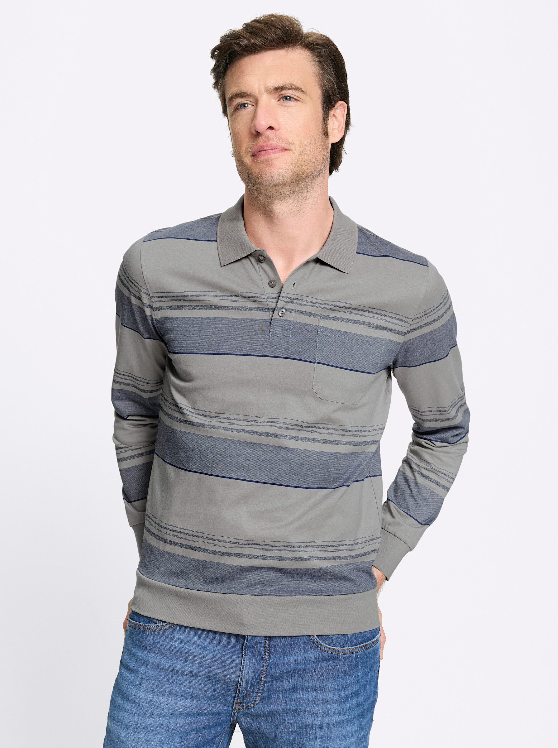 Witt T-Shirt Langarm-Poloshirt Langarm