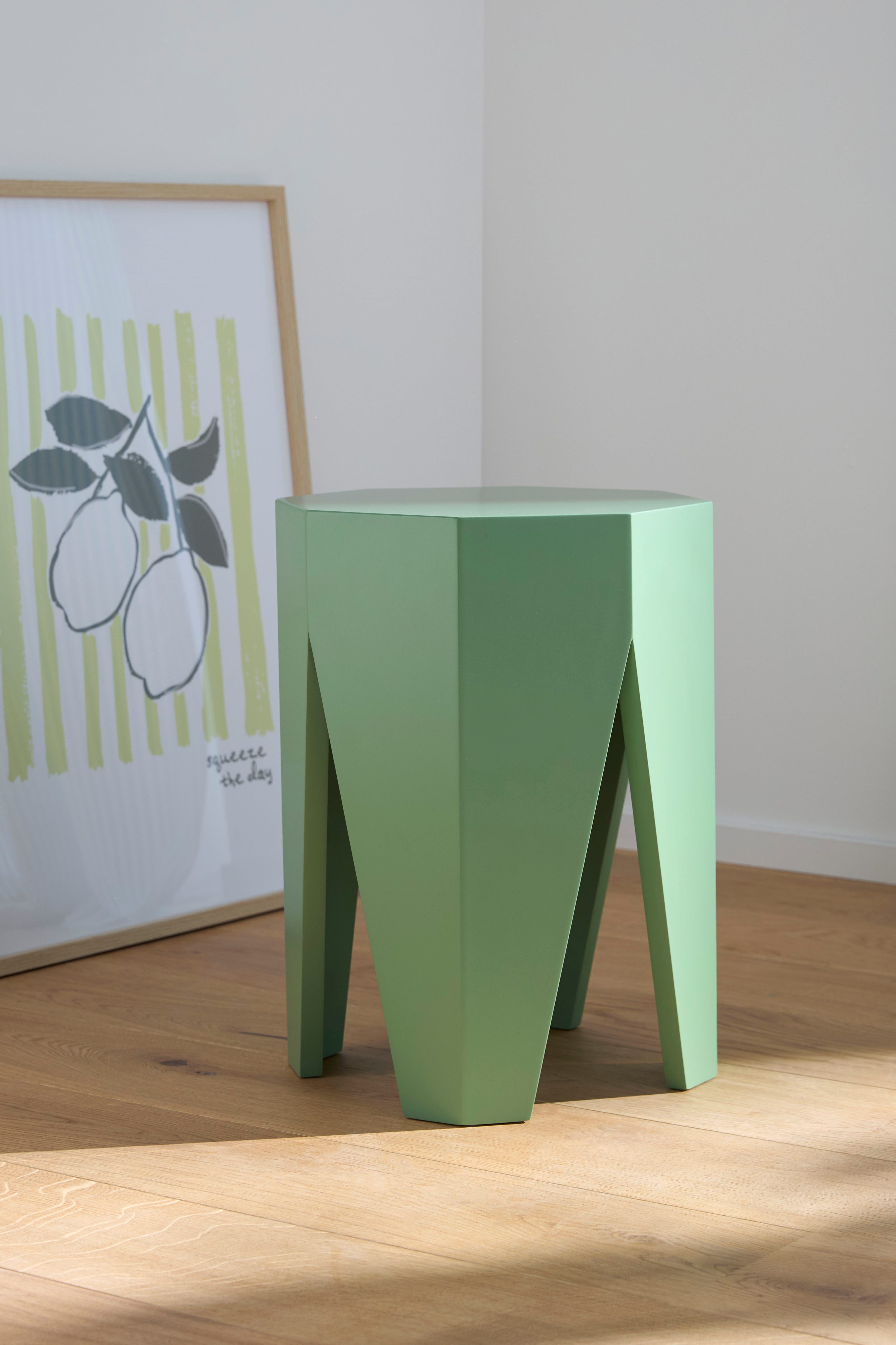 s.Oliver Beistelltisch Högsby, aus lackiertem MDF in salbeigrün, Breite 35, Höhe 45 cm